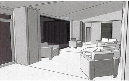 3D view of living space in papakainga / multi-generational Te Whare-iti